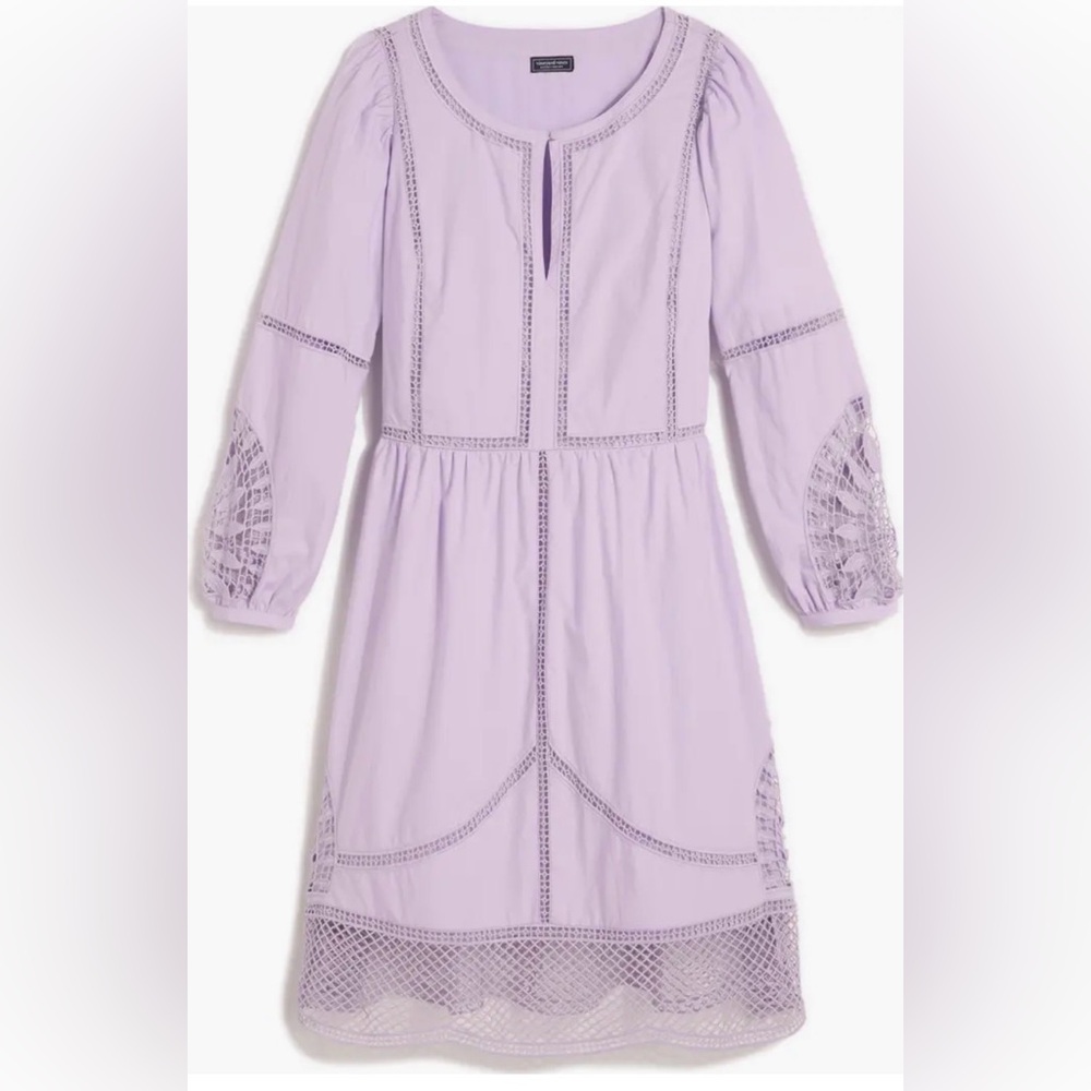 Vineyard Vines Light Purple Eyelet Dress